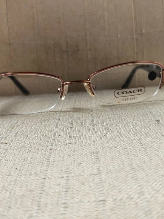 New Coach Women Glasses Frame Eyewear LAVERNE 247 TAN Half Rim Eyeglasses main image 11